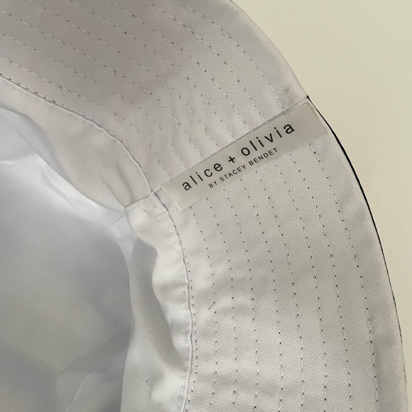 Alice Olivia Daisy printed reversible bucket hat white black - Picture 4 of 4